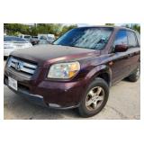 2007 HOND PILOT  AWD 5FNYF18597B007452 NO KEY