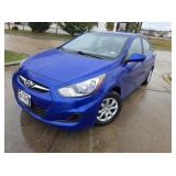 2013 Hyun Accent KMHCT4AE7DU522804 key,runs/drives
