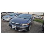 2012 Hon Civic 19XFB2F85CE053513 Arrest
