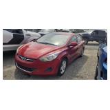 2013 HYUN ELANTRA KMHDH4AEXDU720346 NO KEY