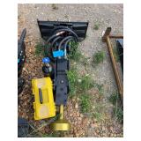 Future FT-D45 Mini Skid Steer Post Driver - 50" Length, Hydraulic Powered