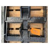 Future Mini Excavator Forks - Fits 1-3 Ton, 1" Pin Diameter
