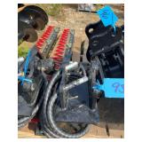 Future Hedge Trimmer Excavator Attachment - Fits 1-2 Ton, 1" Pin Diameter