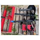 Future Skid Steer Auger Set - 8" Drive w/ 12" & 16" Extension Rods