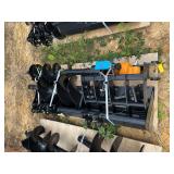 Future 8-Piece Excavator Attachment Package - Rake, Ripper, Grabber, Augers & Buckets