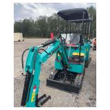 AGT H15R Mini Excavator - 420cc Gas 8.6KW, 15" Bucket, Pilot System, 4FT Tracks