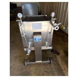 Marchisio Stainless Steel Plate and Frame Filter Press with Pressure Gauges 40x40cm 32 plates