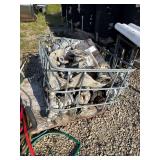 Scrap Pumps with Aluminum and Stainless Steel Fittings in Metal Cage