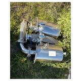 Stainless Steel Industrial Hoses with Valves and Fittings