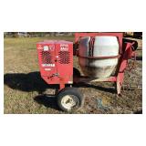 Multiquip MC94PNG Towable Concrete Mixer, 9 Cu Ft Drum, Gas Engine