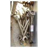 Assorted Steel Wrenches and Sockets, 20-30 Pieces, Various Sizes