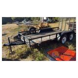 Big Tex 50LA Utility Trailer, 14 ft, 2995 lbs GVWR, Dual Axle, VIN 16VNX1423F3012318