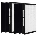 Type A True HEPA Replacement Filter Size A, Compatible with Filtrete FAP-C01-A and IDYLIS AC-2119, IAP-10-100, IAP-40-140, IAP-10-150 Air Purifier, Part #1150096, 2 H13 HEPA + 4 Pre-filters - $26