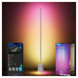 Govee Floor Lamp 2, RGBIC, Warm Cool White LED,Compatible with SmartThings, Matter, Alexa, 1725lm, Music Sync, Scene Modes, Smart Floor Lamp for Living Room, Bedroom, Silver(1 Pack) - $130
