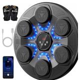 Upgrade Music Boxing Machine For Adults Kids, Interactive Music Punching Machine with Gloves 12 Modes 12 Speeds, Wall Mounted Electronic Boxing Punching Pad with Wireless Connection LED Display - $80