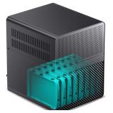 JONSBO N3 Mini-ITX NAS PC Chassis, ITX Computer Case, 8HHD+1-SSDD isk Bays NAS Mini Aluminum with Steel Plate Case, Built-in 2x10cm Fan, Power Support: SFX105mm, Support 130mm CPU Cooler - $143