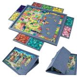 PP OPOUNT 1000 Piece Tilting Puzzle Board with 9pcs Gray Removal Sorting Trays,2-in-1 Designed Stand & Cover,Lightweight Felt Puzzle Mat,Portable Jigsaw Puzzle Board with Non-Slip Surface for Adults -