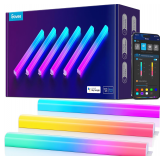 Govee Glide Wall Lights, RGBIC LED Light, Smart Gaming Light Compatible with SmartThings, RGB Lights Bar, LED Wall Lights for Bedroom, 2 Panels Set (3 Sections/Panel) - $50