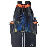 Scuba Diving Bag, XL Mesh Backpack for Scuba Diving and Snorkeling Gear & Equipment, Holds Mask, Fins, Snorkel - $34