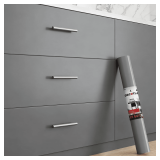 Decotalk 30'x200' Grey Wallpaper Peel and Stick, Solid Grey Wallpaper Removable, Solid Color Contact Paper for Cabinets and Drawers Wallpapers for Bedroom Gray Wall Paper Vinyl Wrap Self Adhesive - $5