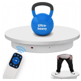 23.6In Remote Large Motorized electric turntable Rotating platform Photography Turntable Motorized lazy susan Base giratoria para for Photography,3D Scanner,Heavy duty display(Load Range:220~500lbs) -