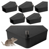 Anblak 6 Pack Rat Station Box with Keys, Rodent Station Keeps Rats Away, Keeps Children and Pets Safe, Key Unlocking, Reusable & Long-Lasting, Indoor & Outdoor - $66