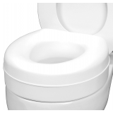 HealthSmart Enhanced Comfort 5' Raised (Round) Toilet Seat Risers for Seniors 5 Slip Resistant Pads FSA/HSA Eligible Padded Toilet Seat Elevation 15.7 x 15.2 x 6.1 - $28