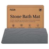 Stone Bath Mat Diatomaceous Earth Non-Slip Shower Mat,Quick Drying Diatomite Bath Stone Mat for Bathroom Floor -Super Absorbent,Natural, Easy to Clean(24 16' Grey) - $46