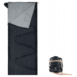 REDCAMP Ultra Lightweight Sleeping Bag for Backpacking, Hiking, Comfort for Adults Warm Weather, with Compression Sack - $28