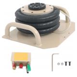 labwork 3 Ton Triple Airbag Jack Side Handle Pneumatic Jack with Six Steel Tubes for Car Repair White - $85