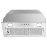 Range Hood Insert 20 Inch Stainless Steel with 5-layer Mesh Filter, Hood Vent for Kitchen Built-in Mount Dual LED, Ducted/Ductless Convertible Kitchen Exhaust Fan, Push Button Control - $147
