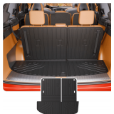 Trunk Mat Compatible with 2026 Hyundai Palisade Gas Cargo Liner Cargo Mat TPE All Weather Back Seat Cover Protector Trunk Liner Palisade Accessories (Trunk Mat with Backrest Mat) - $75