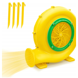Bounce House Blower Air Blower for Bounce House Water Slide & Inflatable IPX4 Waterproof, PP Shell, 120V with 4 StakesBullet-370W - $58