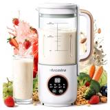 8 in 1 Automatic Nut Milk Maker, 10 Blade 35 oz Homemade Oat, Soy, Plant-Based and Dairy Free Beverages, Almond Milk Maker with Delay Start/Keep Warm/Boil Water, Soy Milk Maker with Nut Milk Bag - $50