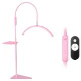 Lash Light for Eyelash Tech, Led Floor Lamp Half Moon Light for Eyelash Extensions, Tattoo Artists, Nail Tech, Skincare, Esthetician Lights, Office, Bedroom,with Stand Tray, Pink - $64