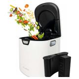Electric Composter for Kitchen, Compost Bin - 4L Large Capacity, 3 Processing Modes, 3 Capacity Options, 2 Carbon Filters, Auto-Cleaning Auto-Drying (White) - $230