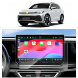 SKTU 2PCS for 2025 2026 VW Tiguan Screen Protector 15 Inch for 2025+ Volkswagen Tiguan SEL R-Line 15-Inch Navigation 2025 2026 Tiguan Accessories Anti-Scratch, Ultra HD, Anti-Glare - $20