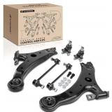 A-Premium Set of 6, Front Lower Control Arm, Lower Ball Joint, Front & Rear Sway Bar Link, Compatible with Toyota Camry 02-06, Highlander 04-07, Lexus RX330 & ES330 04-06, RX350 07-09, RX400h, ES300 -