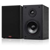 Pyle 5.25  Bookshelf Speakers, Pair of Wired Bookshelf Speakers with Wall Mount Brackets, 2-Way HiFi Home Theater with Paper Cone, Soft Dome Tweeter, Compact Design, 11.5  x 7.5  x 9.5 , Black - $138