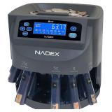 Nadex S540 Pro | Coin Counter, Sorter, and Wrapper | Sorts up to 300 Coins Per Minute | Comes with 48 Preformed Wrappers (Gray) - $190
