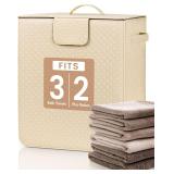 Towel Warmer Bucket - 36L Hot Towel Warmer for Bathroom & Home Spa, Fits 3 Oversized 40'x70' Towels/Bathrobes/Blankets, Auto Shut Off & Adjustable Timer (Upright- Geometric Weave Style) - $45