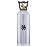 10lb Aluminum New CO2 Tank, DOT Approved Gas Cylinder with CGA 320 Valve for Kegerators and Draft Beer Dispensing (Tank Ships Empty) - $136