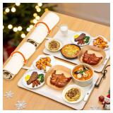 Warming Mat for Food, 2 Pack 48'x16'(Joined Size) Food Warming Mat, Electric Warming Tray for Buffets Party with 8 Temperature, 6 Timer, Silicone Food Warmer for Parties Home Travel Countertop - $70