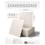 Fluxynara Large Felt Bulletin Board 48' x 36' Cork Board Alternative-12 Pack with 70 Safe Removable Adhesive Tabs, Cork Boards for Walls Cork Board for Home Office Classroom Pin Board (Oatmeal) - $35