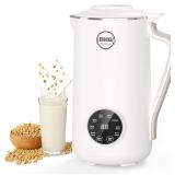 40oz Nut Milk Maker Machine - Multi-Functional Automatic Almond with 10 Blades, Plant-Based, Oat, Soy, and Dairy Free Beverages 12 Hours Timer/Auto-clean/Room Temp/Keep Warm/Boil, White - $60