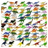 OuMuaMua Dinosaur Toys, Plastic Mini Dinosaur Figure Toy Set Including T-rex, Stegosaurus, Monoclonius for Kids Dinosaurs Birthday Party Favors, Christmas Easter Eggs Filler Gifts, 78 Pack - $10