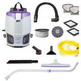 ProTeam GoFit 3 Commercial Backpack Vacuum with Xover Multi-Surface Telescoping Wand Tool Kit, 3 qt, Corded - $505