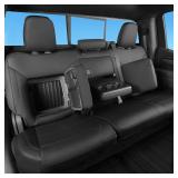 TANDI Custom Fit Chevy Silverado & GMC Sierra Seat Covers with Faux Leather for 2019 2020 2021 2022 2023 2024 2025 Chevy Silverado & GMC Sierra 1500 & 2020-2025 2500HD 3500HD (Black, Full Set (SG-A)) 