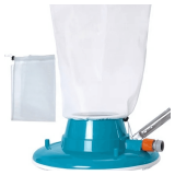 U.S. Pool Supply Professional Swimming Pool Leaf Terminator Vacuum - 15' Pool Cleaner Body, 8 Pressure Jets, 4 Rotating Wheels, 3 Perimeter Brushes, 2 Debris Bags - Below or Above-Ground Sucker Eater 