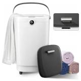 Towel Warmers for Bathroom Bucket, Luxury Large Spa Towel Hot Warmer Bucket Style-Hot Towels in 10 Minutes-Fits Up to Two 40'X70' Oversized Towels - Bathrobe, Towel, Blanket-Gray - $70